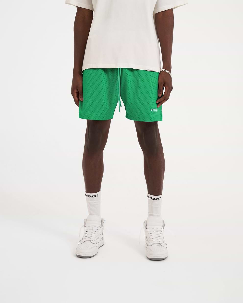 Represent Owners Club Mesh Shorts - Island Green